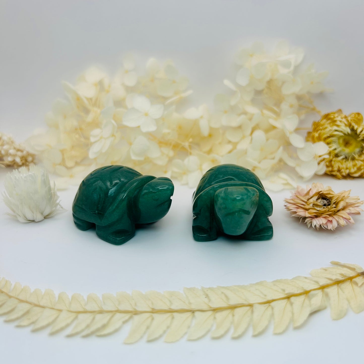 Green Aventurine Turtle A