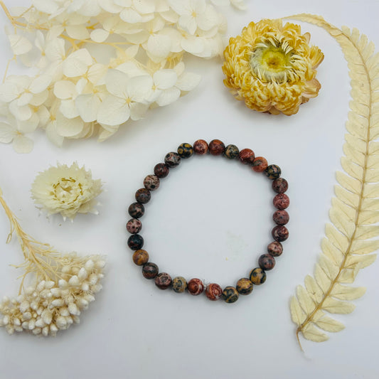 Leopard Jasper Bracelet (6 mm)