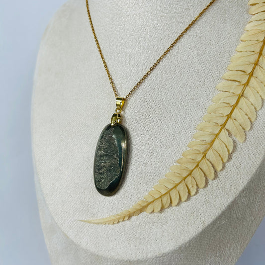 Pendentif Pyrite Druzy
