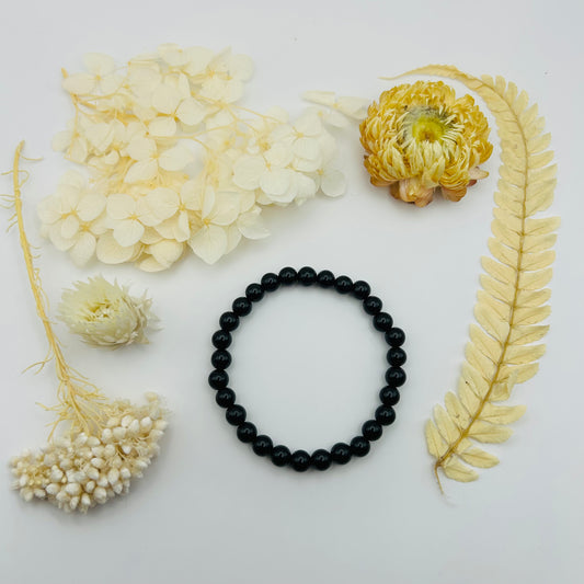Black Agate Bracelet (6 mm)