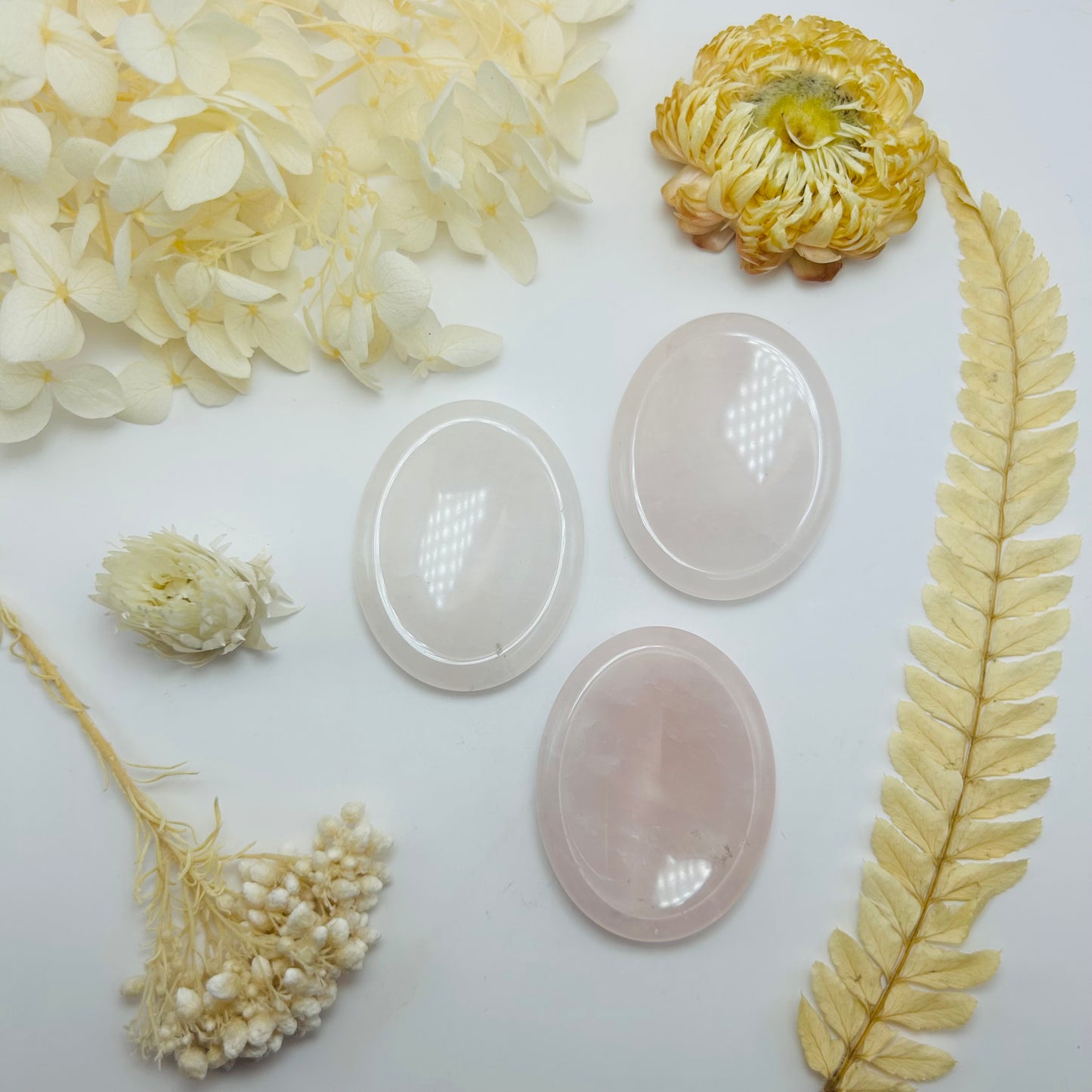 Galet anti-stress en Quartz Rose A