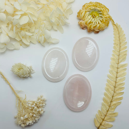 Galet anti-stress en Quartz Rose A