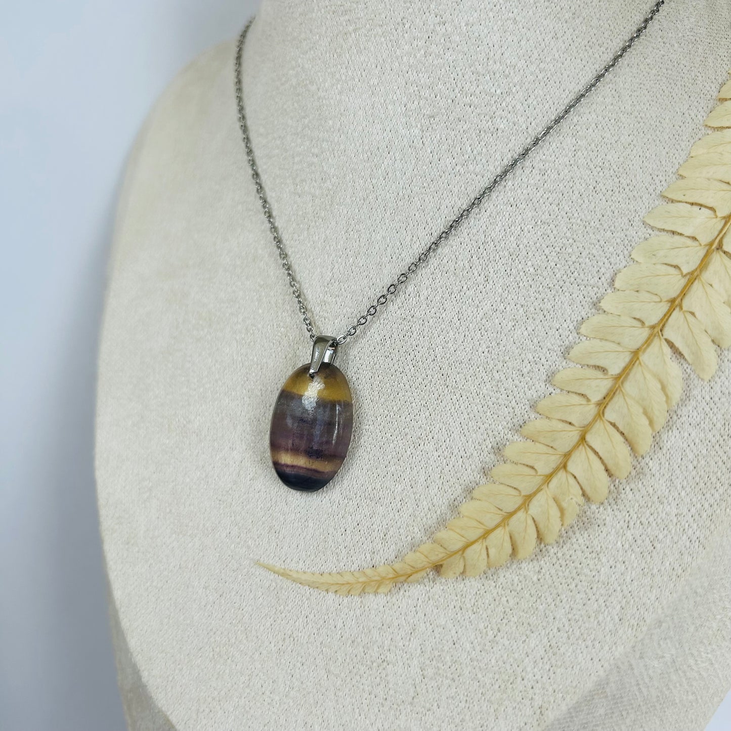 Pendentif Fluorite (Multicolore)