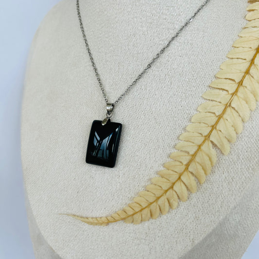 Pendentif Obsidienne Noire