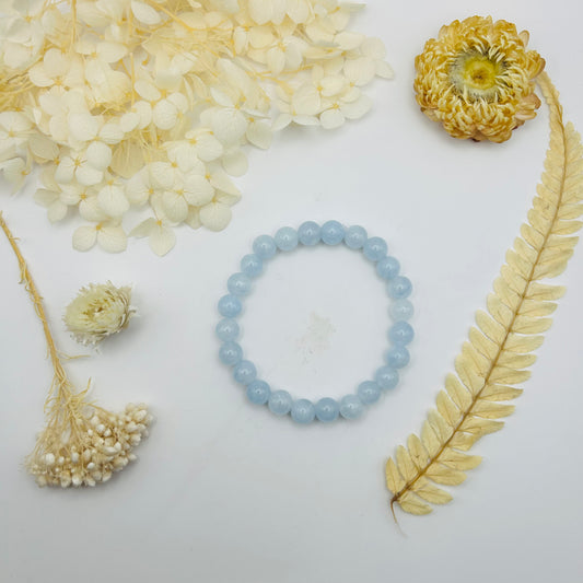 Bracelet Aigue-Marine (8 mm)