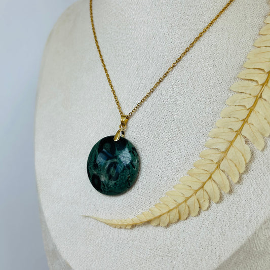 Pendentif Jaspe Kambaba (Cercle)