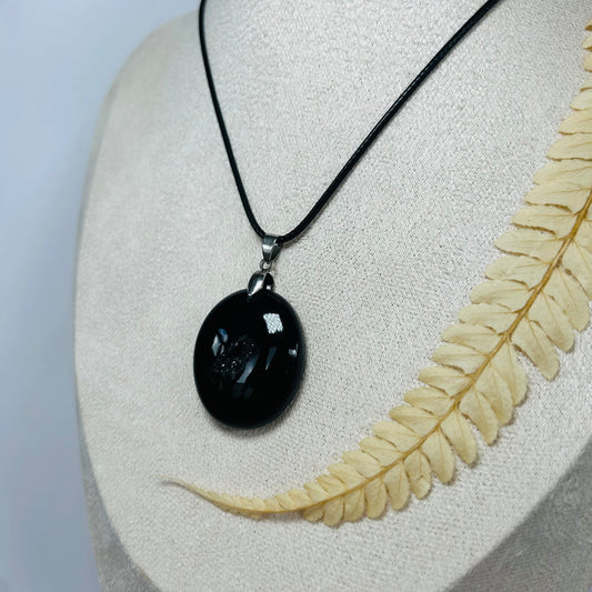 Pendentif Onyx Druzy