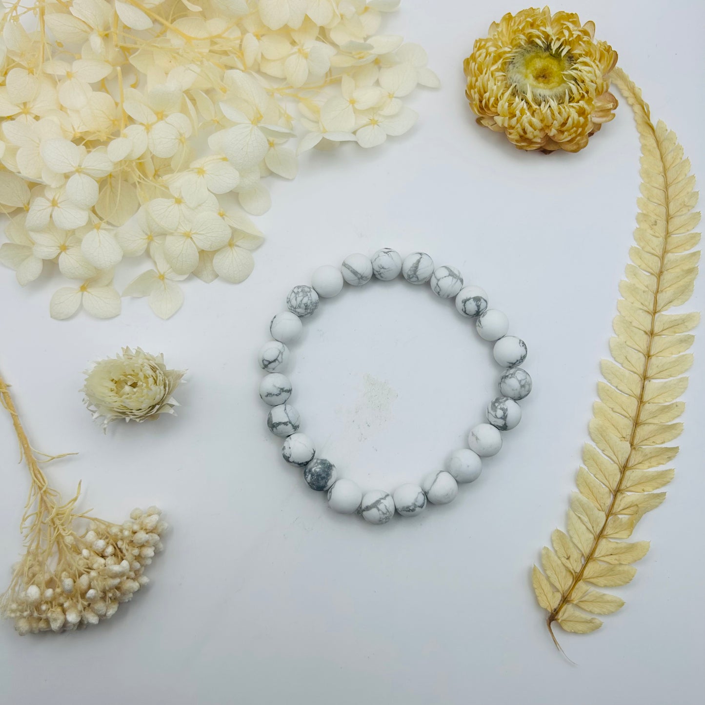 Bracelet Howlite (8 mm)