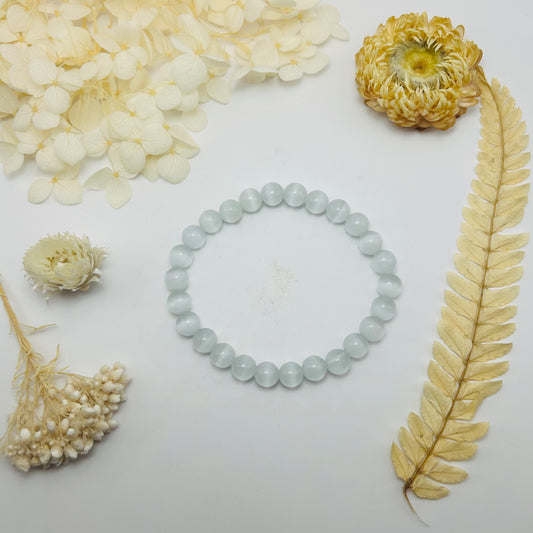 Bracelet Sélénite (8 mm)