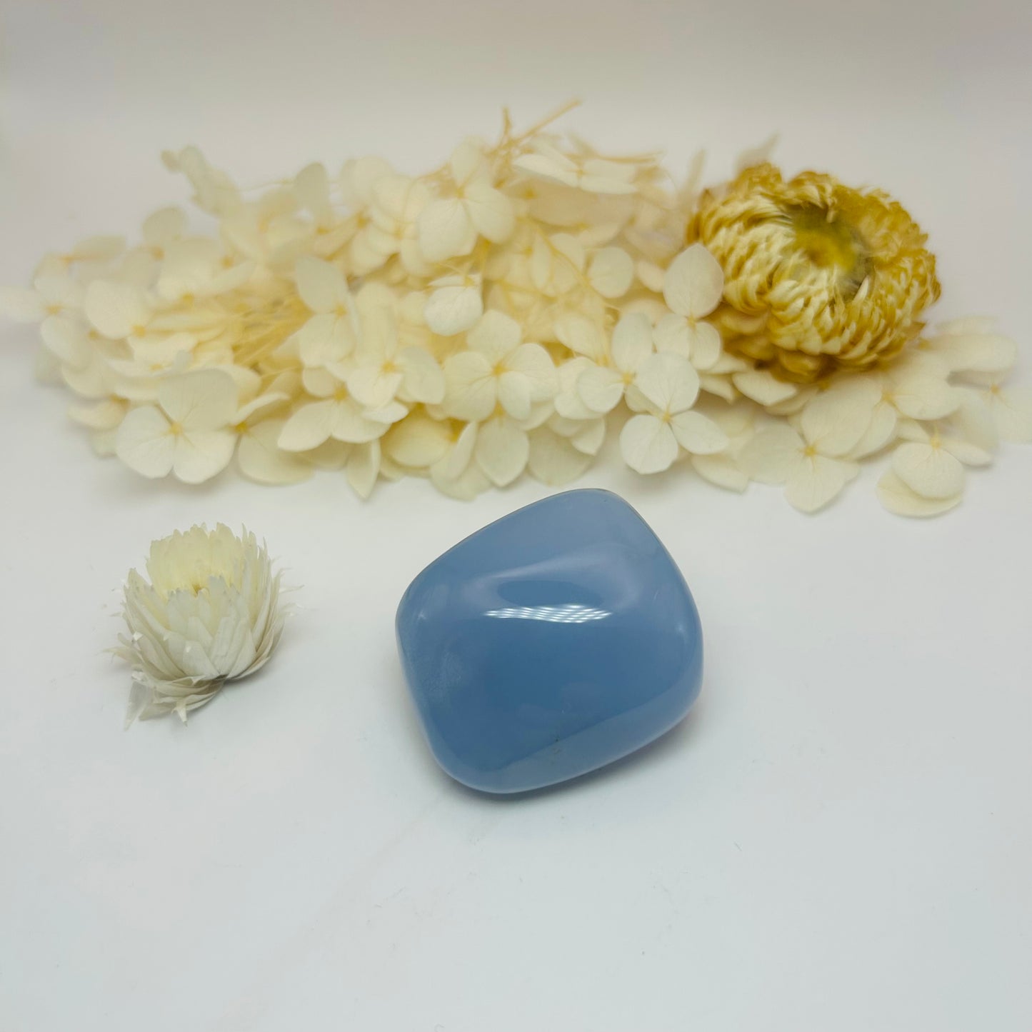 Galet Calcédoine Bleue AAA