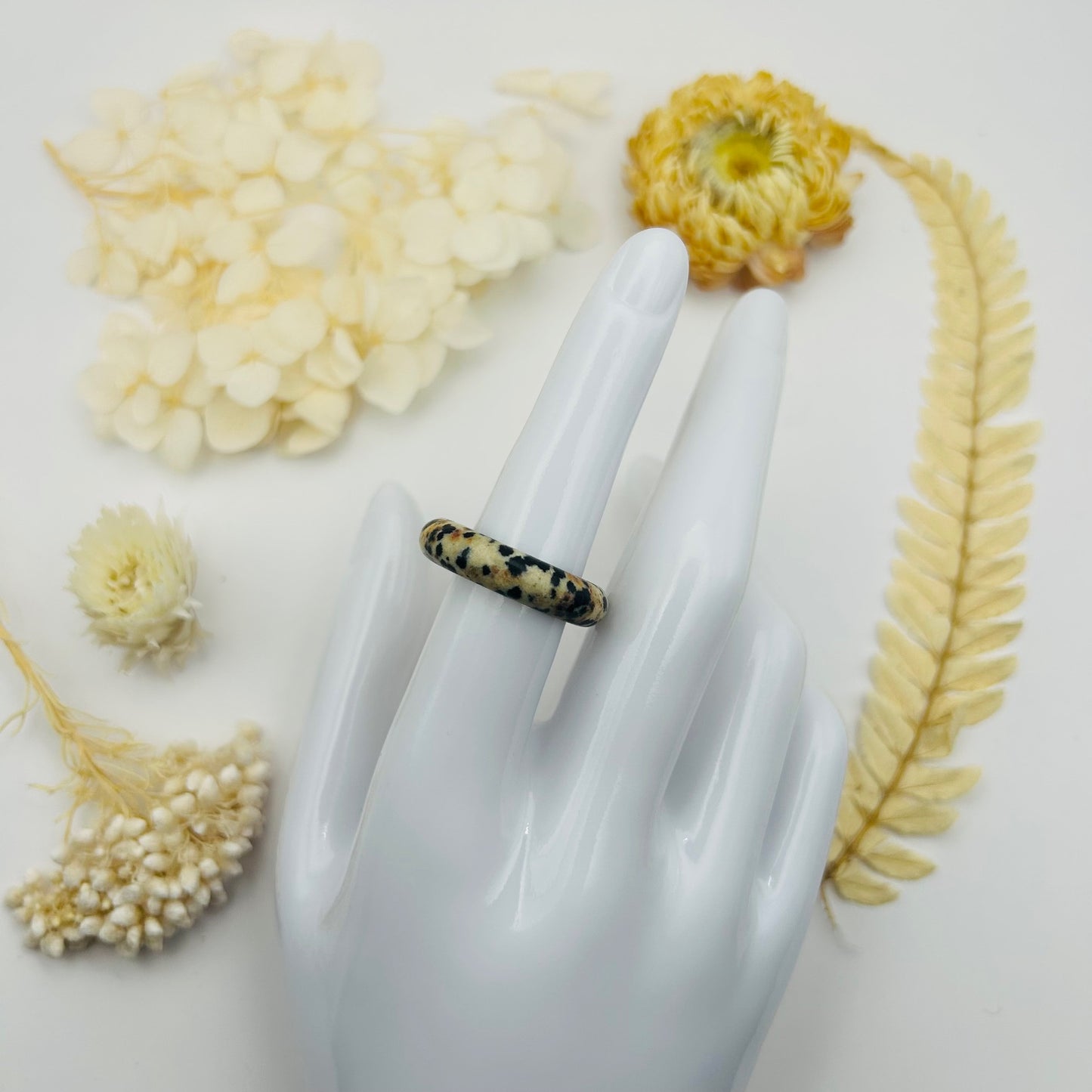 Dalmatian Jasper Ring (T.61)