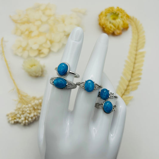 AA Apatite Silver Ring (TR)