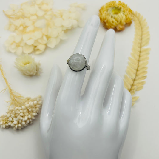 AA Rock Crystal Silver Ring (TR)