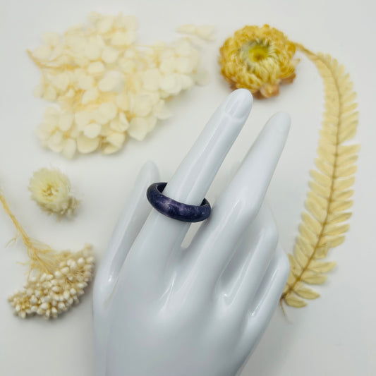 Blue Jade Ring (Size 60)